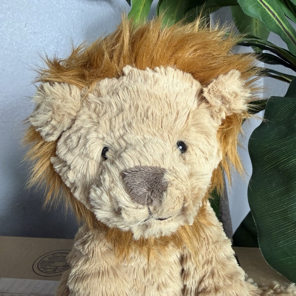 Jellycat London 9" Fuddlewuddle Lion Tan Plush Soft Stuffed Animal
